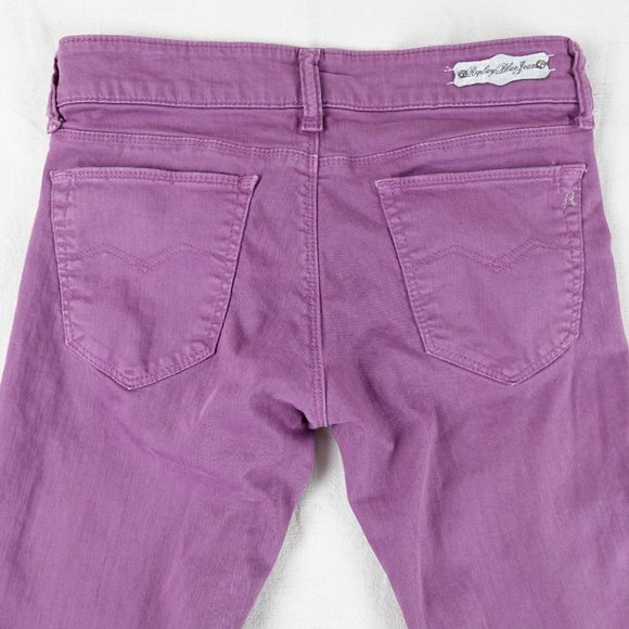 Replay Teena Flare Jeans Women's 27x34 Low Rise Stretch Denim - Picture 12 of 14